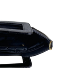 Two-Tone Woven Straw Tote Bag