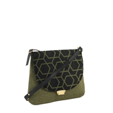 Olive Green Canvas Crossbody Bag