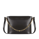 Minimalist Black Vegan Leather Crossbody Bag