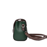 Green Pebbled Crossbody Bag