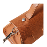 Brown Top Handle Handbag