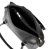 Black Leather Satchel Bag