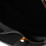 Large Black Textured Tote Bag