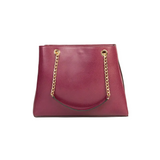 Classic Rexine Tote Bag with Chain Strap