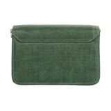 Textured Rexine Handbag with Chain Strap