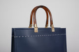 Blue signature tote bag