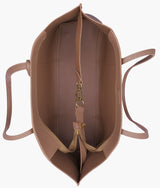 Brown luxe everyday tote